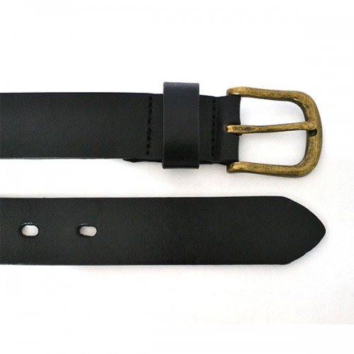 DAKOTA - Mens Black Leather Dress Belt - Belt N Bags