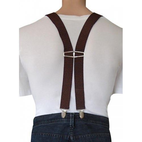 DEACON - Mens Navy, Red & Yellow Braces - Belt N Bags