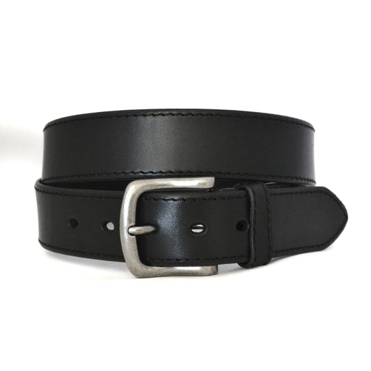 DERBY - Mens Black Genuine Leather Belt - Belt N Bags
