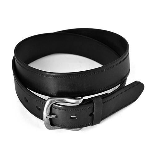 DUNDEE - Mens Black Genuine Leather Belt - Belt N Bags