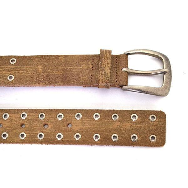 EMILIO - Mens Light Brown Leather Belt - Belt N Bags