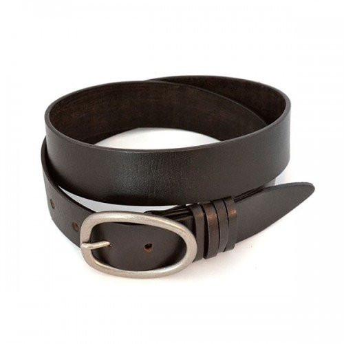EDWIN - Mens Dark Brown Leather Dress Belt - Belt N Bags