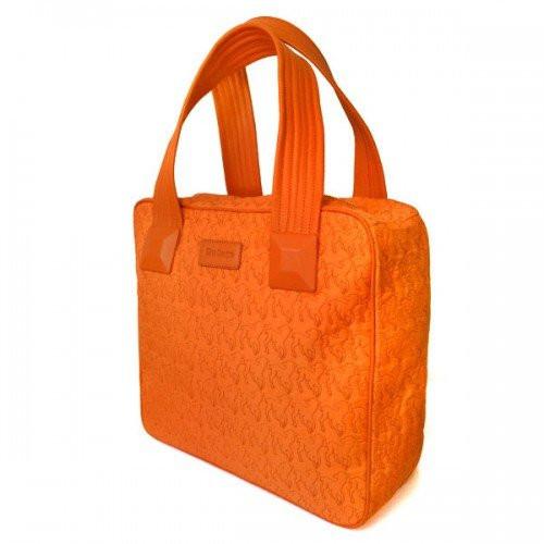 FARLEY - Womens Orange Lamb Embroidered Stitching Unique Handbag - Belt N Bags