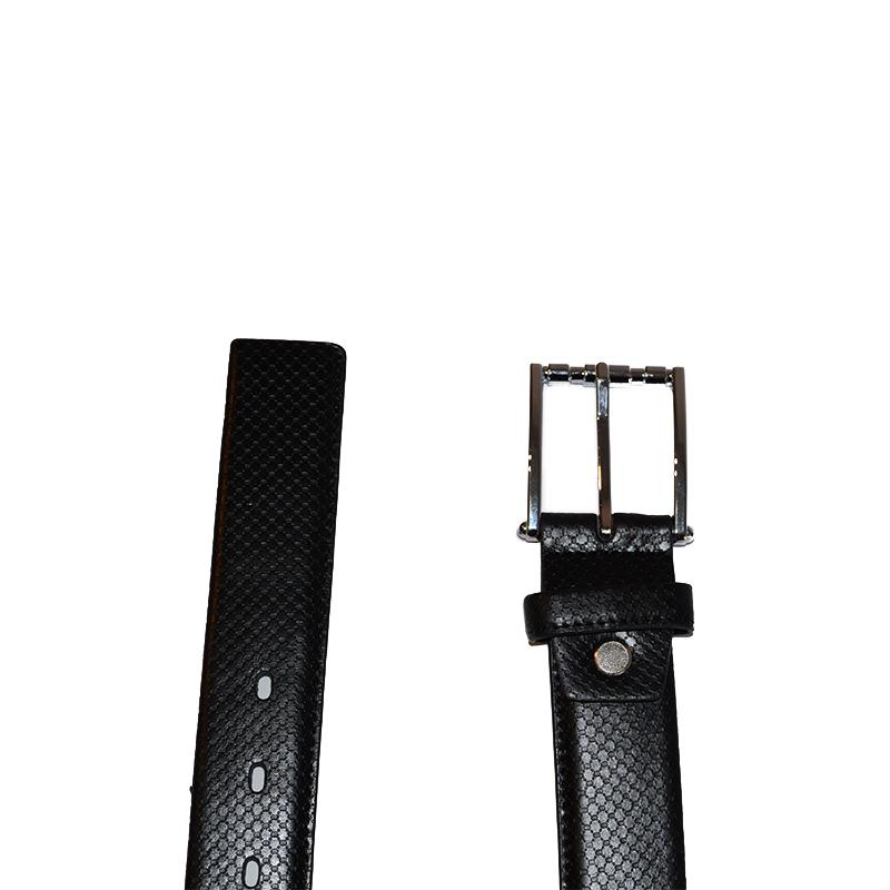 HARRIS - Mens Black Snake Texture Leather Belt - Belt N Bags