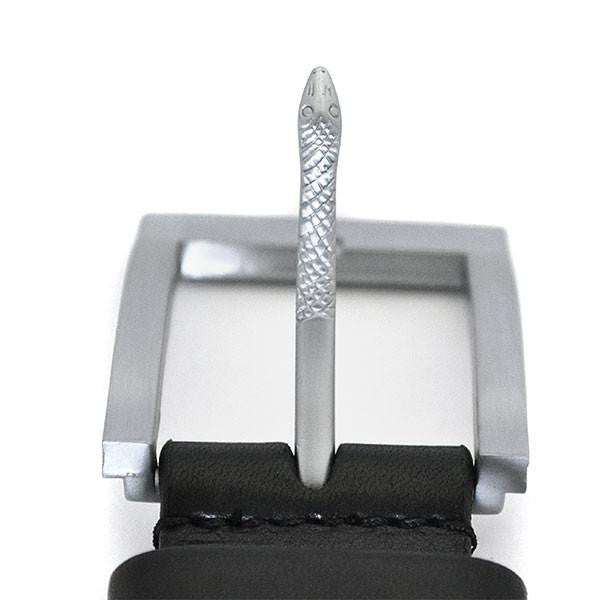 HECTOR - Mens Black Leather Belt