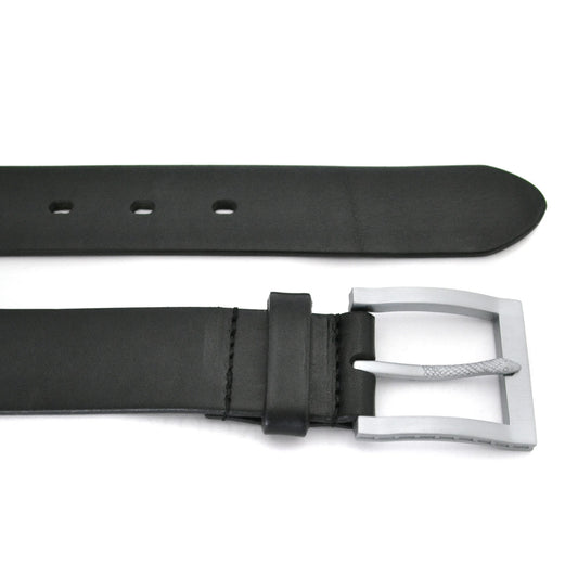 HECTOR - Mens Black Leather Belt