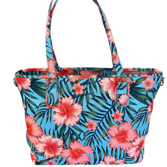 CALOUNDRA - Women's Pink and Blue Flower Bag