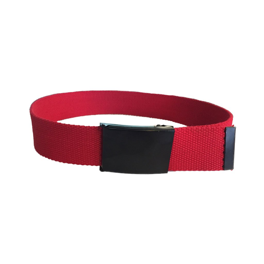 OTTO - Cotton Nylon Webbing Belt with Black Buckle
