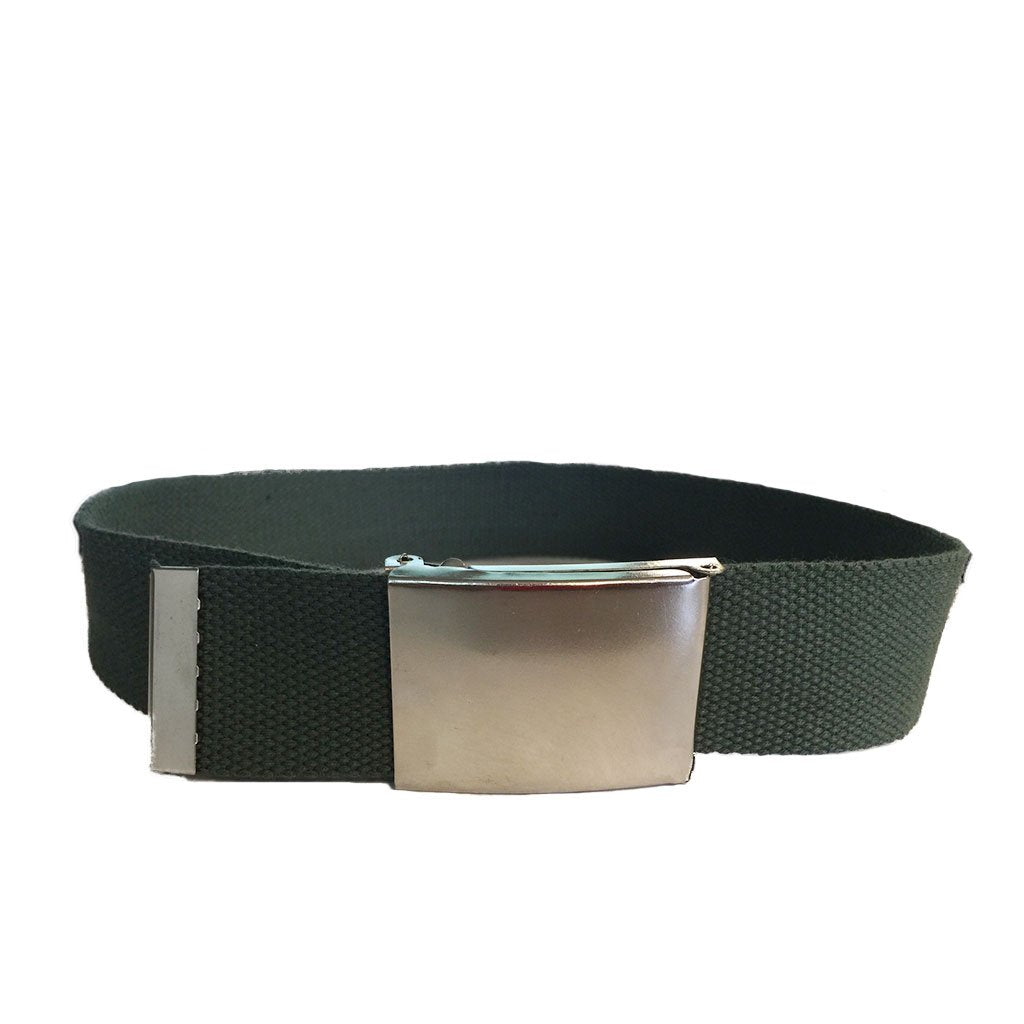 DEXTER - Cotton Nylon Webbing Belt with Silver Buckle - Belt N Bags