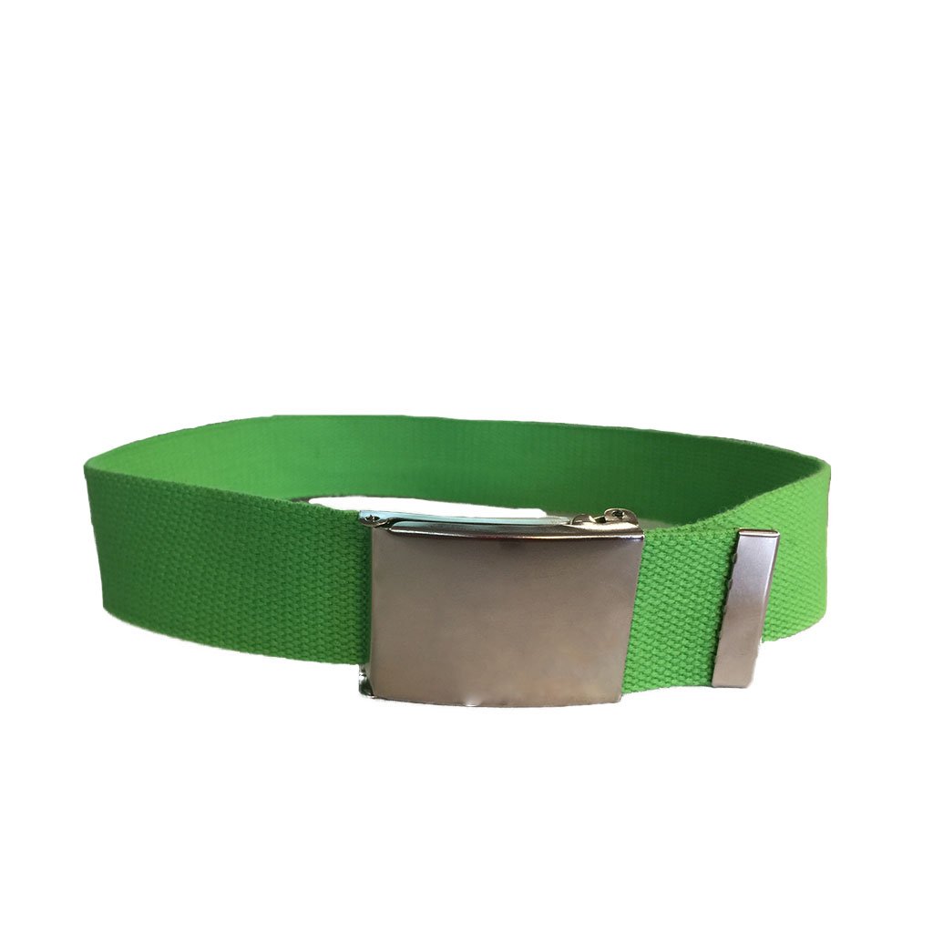 DEXTER - Cotton Nylon Webbing Belt with Silver Buckle - Belt N Bags