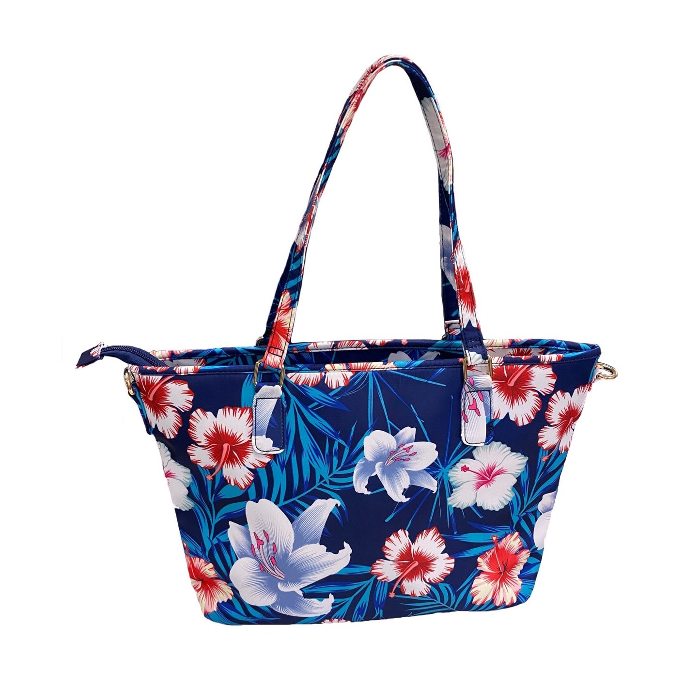 CALOUNDRA - Women's Red / Navy Flower Bag