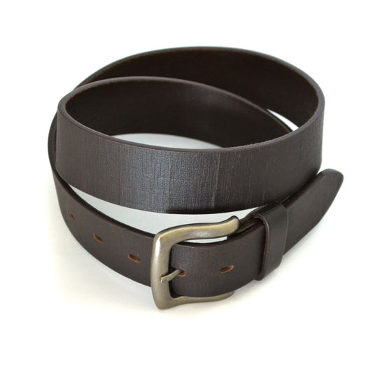 JASPER - Mens Brown Leather Belt - Belt N Bags