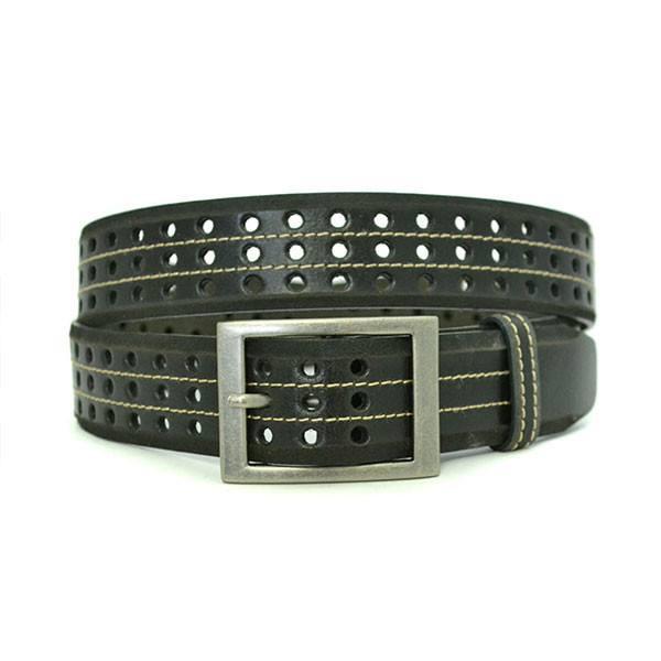 JOEL - Mens Black Leather Belt - Belt N Bags