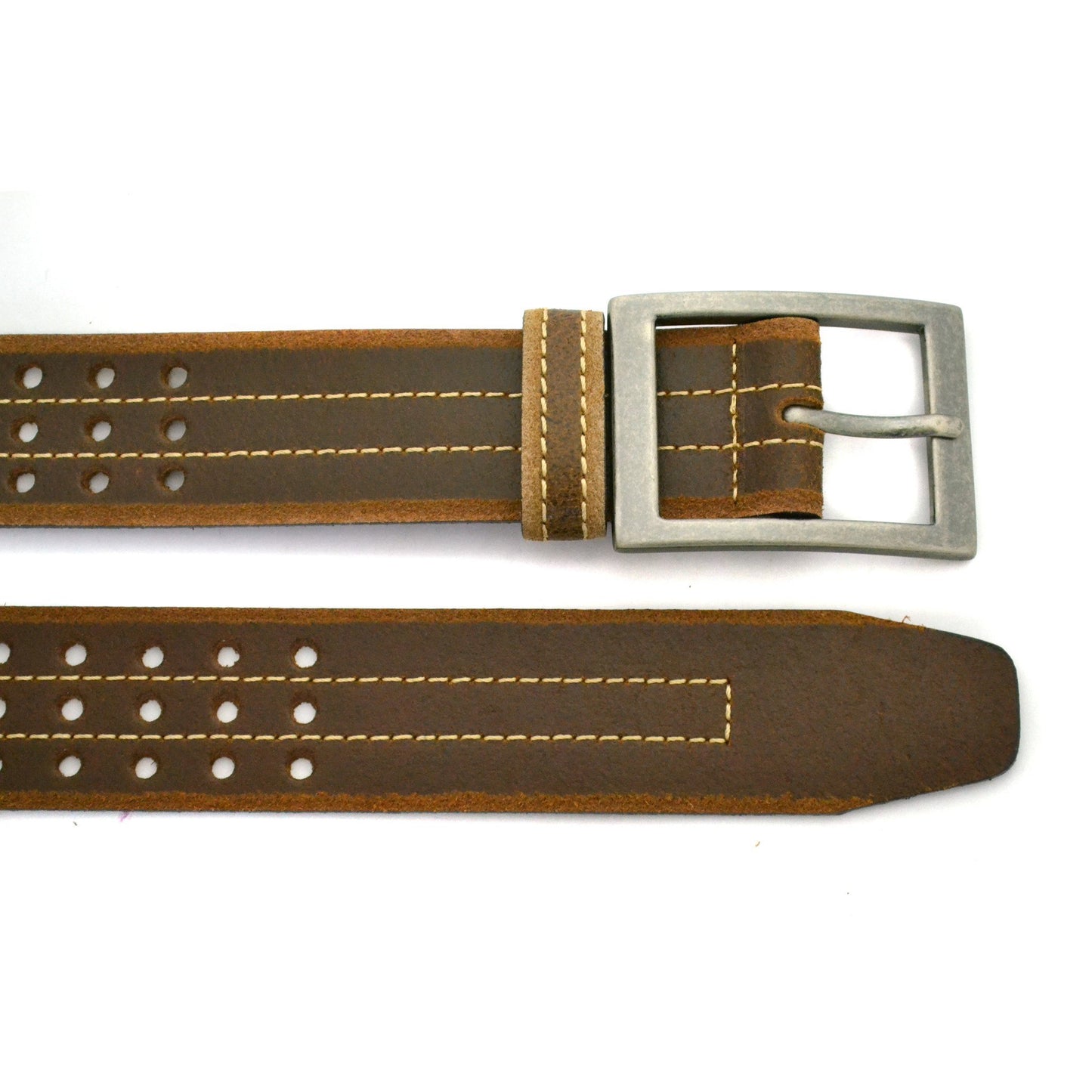 JOEL - Mens Brown Leather Belt - Belt N Bags