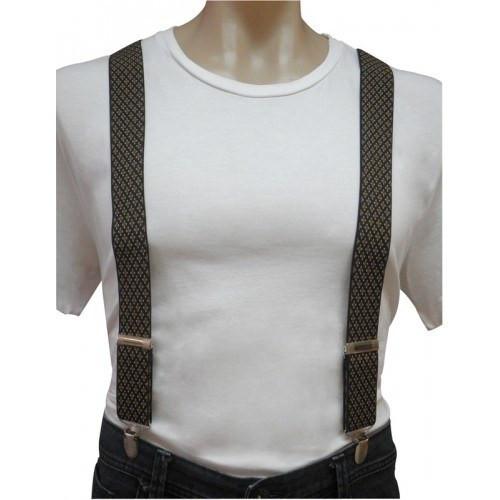 JERRY - Mens Navy, Orange & White Braces - Belt N Bags