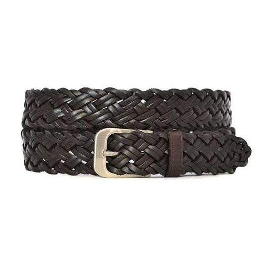 KERAN - Mens Brown Leather Belt - Belt N Bags