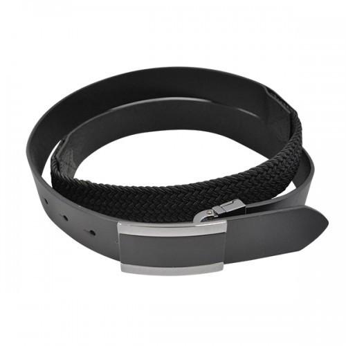 LYLE - Mens Black Genuine Leather Flexi-Belt - BeltNBags