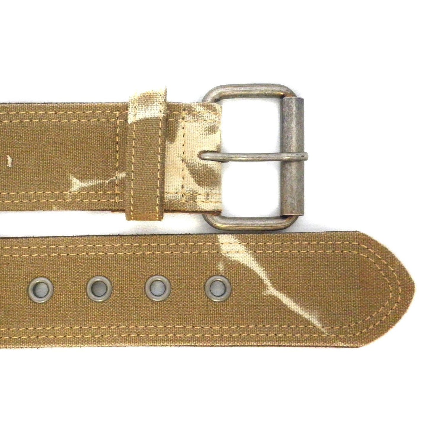 MIGUEL - Mens Sand Canvas & Leather Belt - BeltNBags