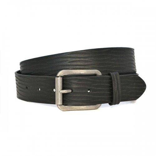 NATHAN - Mens Black Leather Belt - BeltNBags