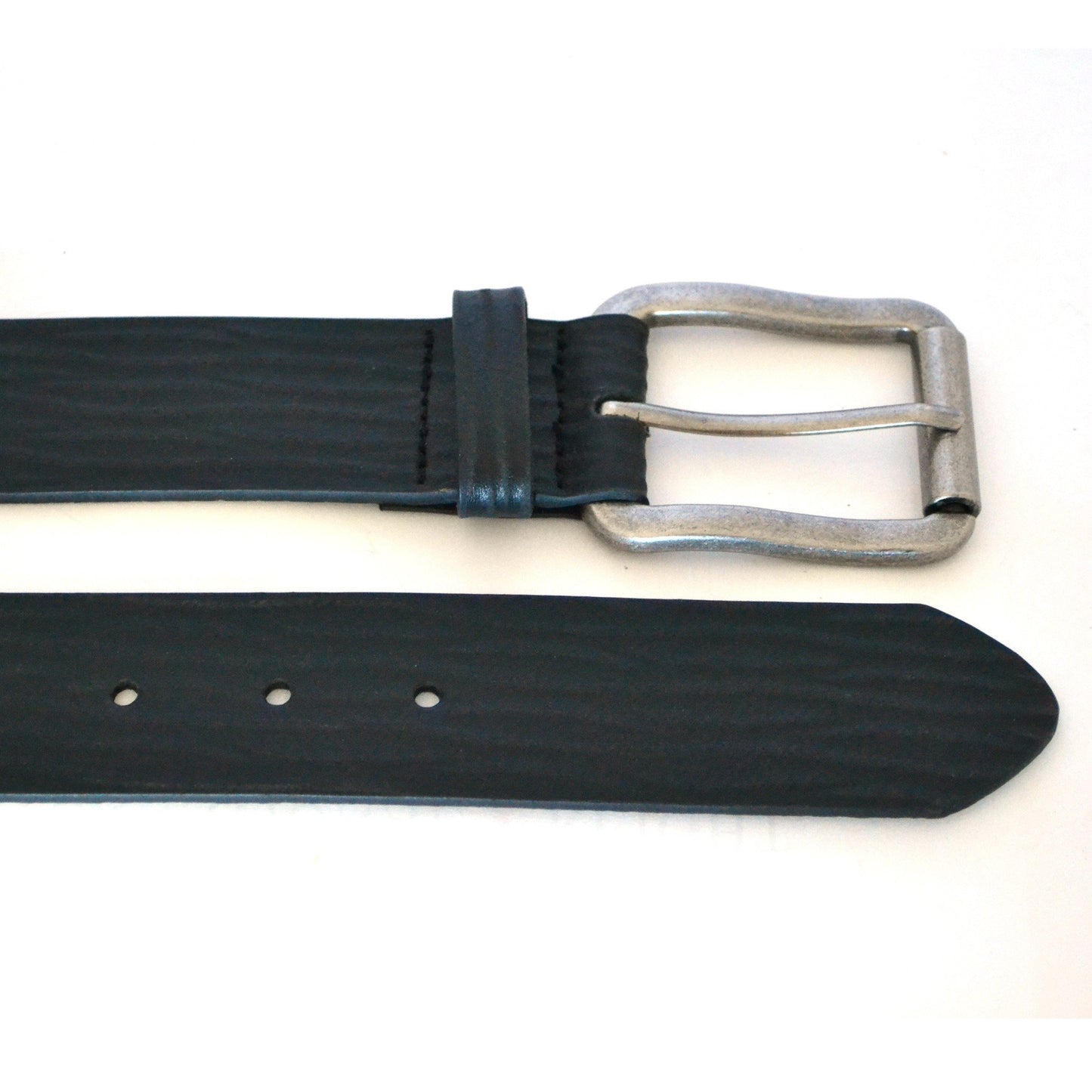NATHAN - Mens Black Leather Belt - BeltNBags