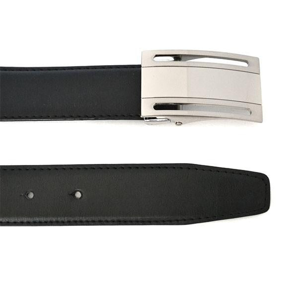 OLIVER - Mens Black Leather Dress Belt - Belt N Bags