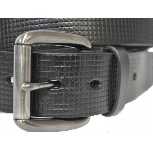 PALMER - Mens Black Leather Belt - BeltNBags