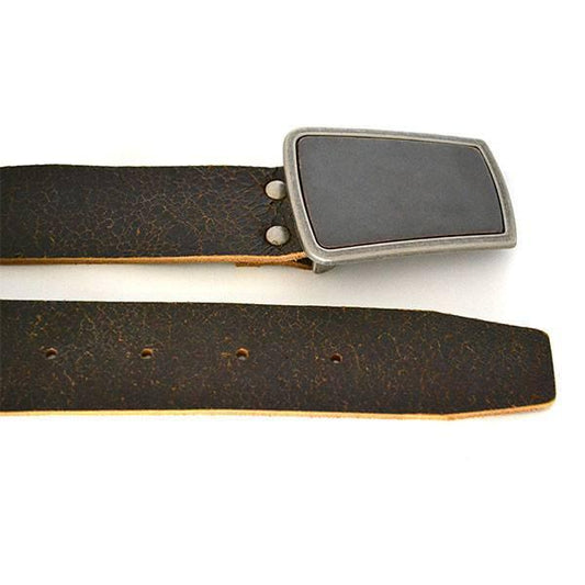 PHILLIP - Mens Brown Leather Belt - BeltNBags