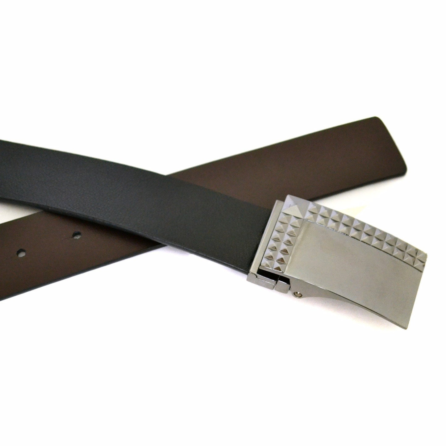 RAINER - Mens Black & Brown Leather Belt - BeltNBags