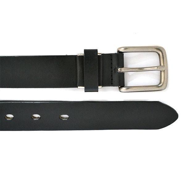 RUSSELL - Unisex Black Genuine Leather Belt - BeltNBags