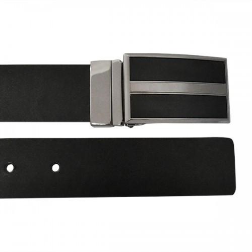 BOND - Mens Black and Brown Reversible Bonded Leather Belt