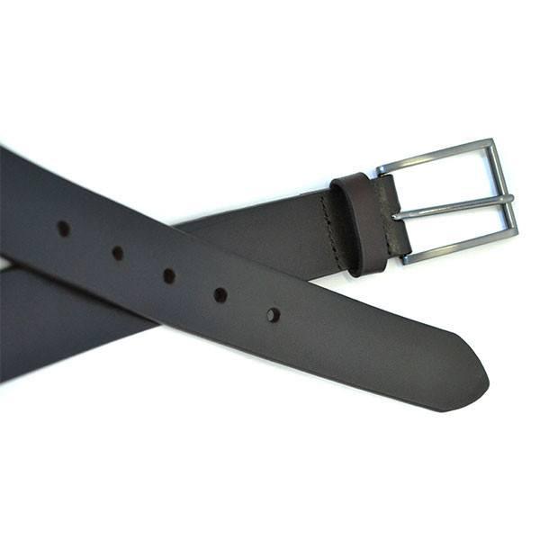 STAVROS - Mens Brown Leather Dress Belt - BeltNBags