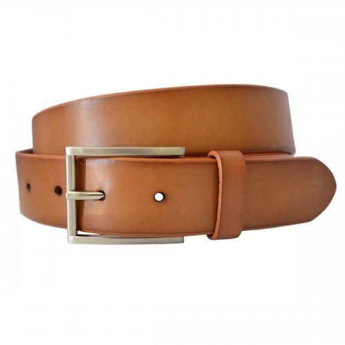 STAVROS - Mens Camel Leather Dress Belt - BeltNBags