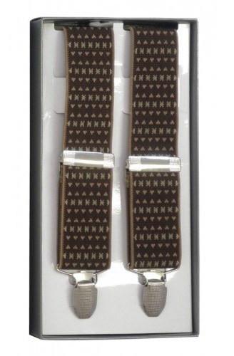 SEAN - Mens Brown & Beige Fashion Braces - BeltNBags