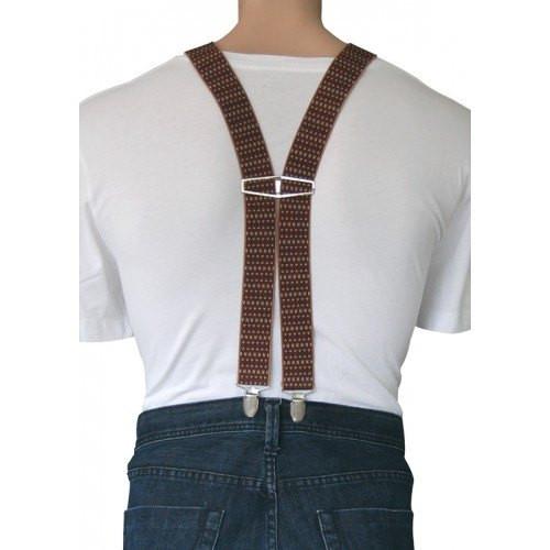 SEAN - Mens Brown & Beige Fashion Braces - BeltNBags