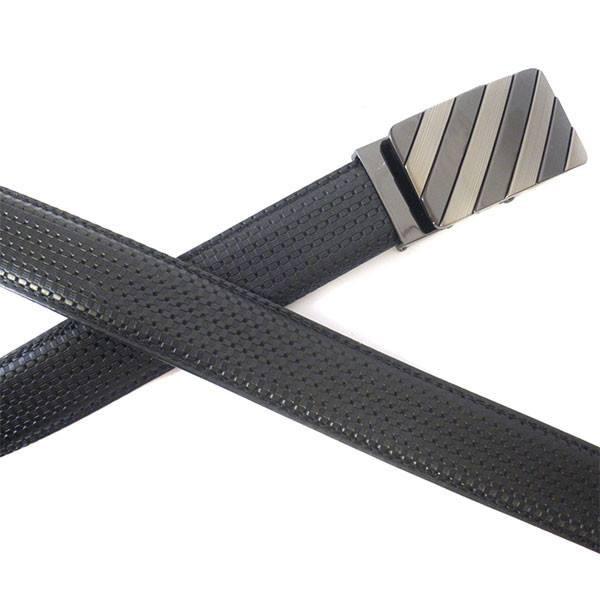 Jack - Mens Black Leather Ratchet Dress Belt - Belt N Bags