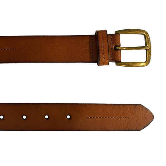 ANDREW - Mens Tan Genuine Leather Belt - Belt N Bags