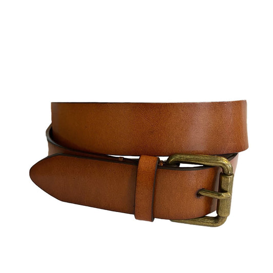 ANDY - Mens Tan Genuine Leather Belt - Belt N Bags