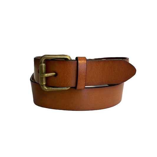 ANDY - Mens Tan Genuine Leather Belt - Belt N Bags
