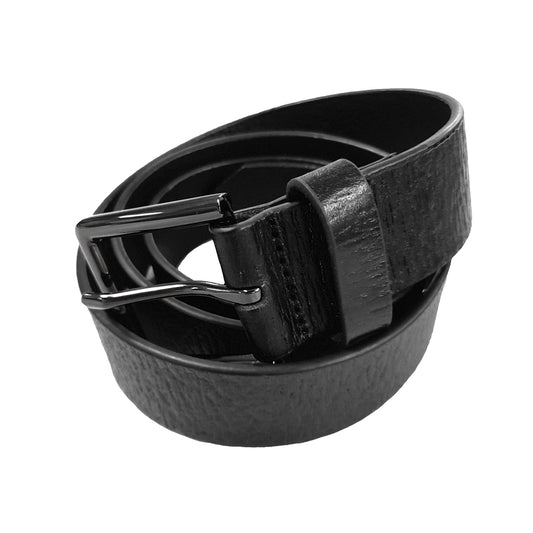 CARSON - Men's Genuine Leather Belt with Gunmetal Buckle