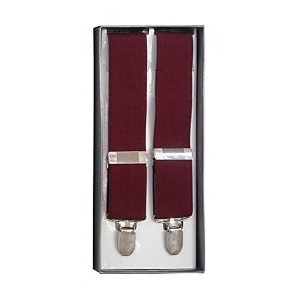 GERALD - Mens Maroon Fashion Braces