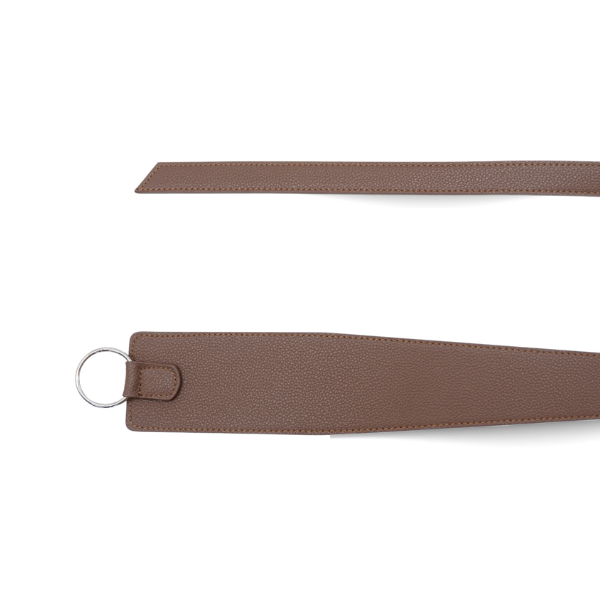 Indigo - Brown Genuine Leather Knot Waist belt