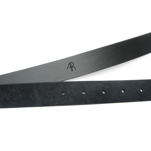 Molly Women's Black Fur Belt