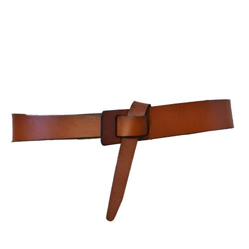 SEAFORTH - Brown Leather Knot Waist belt - Belt N Bags