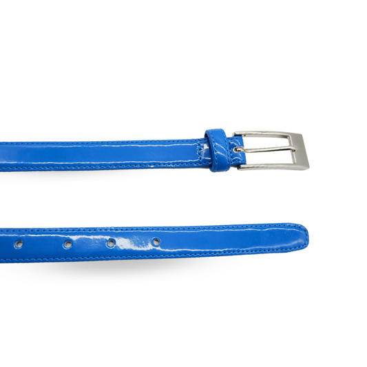 LACEY - Womens Blue Genuine Leather Belt