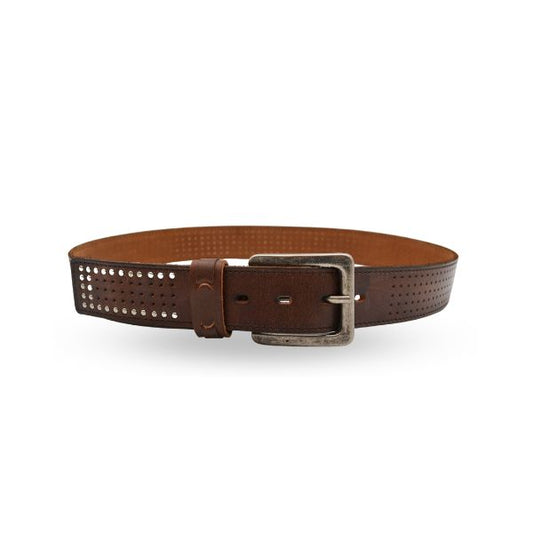 SIMON - Mens Brown Leather Belt