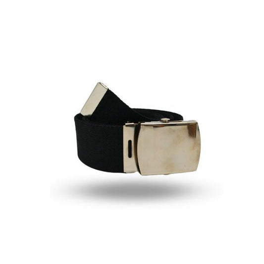 Commando Canva Belt with Silver Buckle