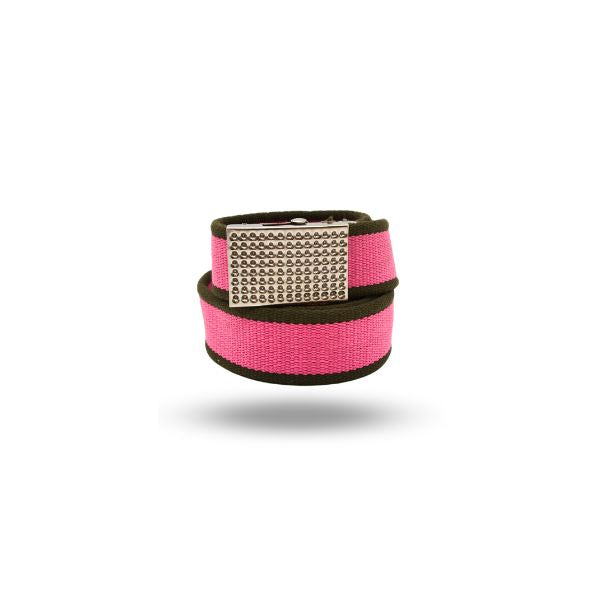 Paulo Canva Belt with Silver Buckle