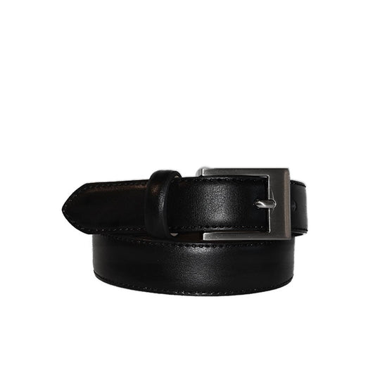 PRESTON - Black Genuine Leather Boys Belt