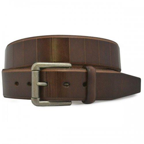 AARON - Mens Brown Genuine Leather Belt  - Belt N Bags