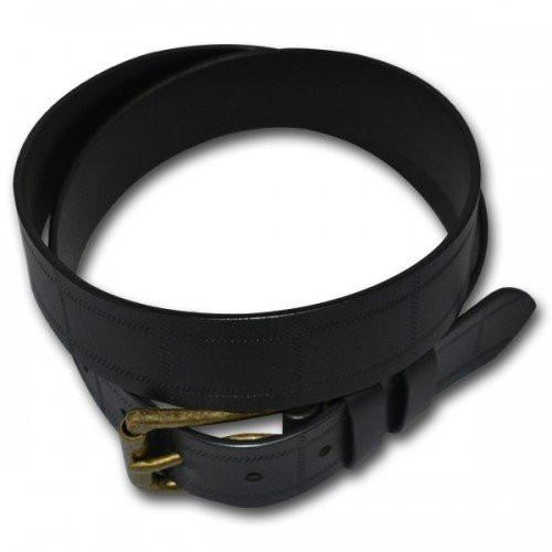 ALBERT - Mens Black Genuine Leather Belt  - Belt N Bags